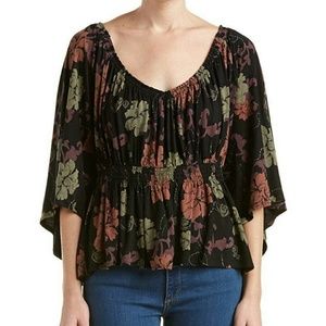 Free People Glenside Top Open Back t Strap Bell